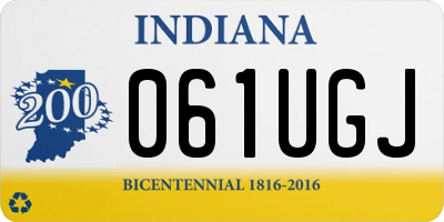 IN license plate 061UGJ