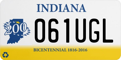 IN license plate 061UGL