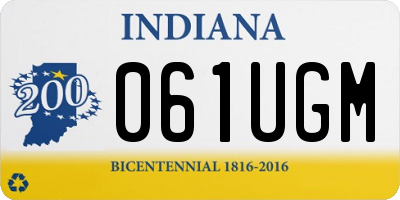 IN license plate 061UGM