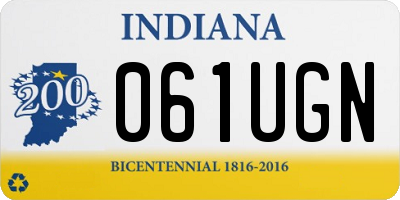 IN license plate 061UGN