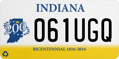 IN license plate 061UGQ