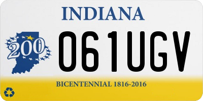 IN license plate 061UGV