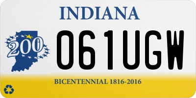 IN license plate 061UGW