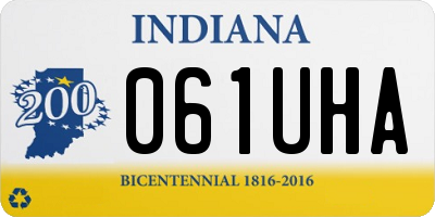 IN license plate 061UHA