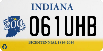 IN license plate 061UHB