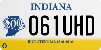 IN license plate 061UHD