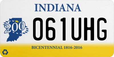 IN license plate 061UHG