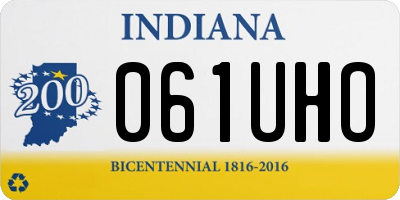 IN license plate 061UHO