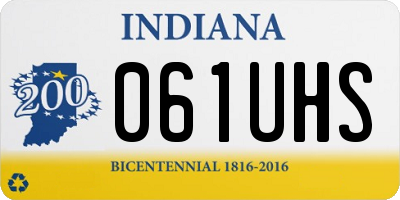 IN license plate 061UHS