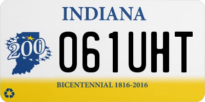 IN license plate 061UHT