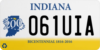 IN license plate 061UIA