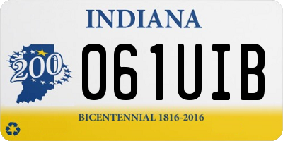 IN license plate 061UIB