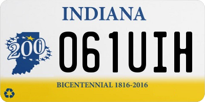 IN license plate 061UIH