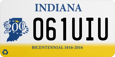 IN license plate 061UIU