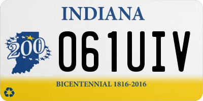 IN license plate 061UIV
