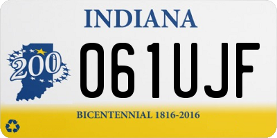 IN license plate 061UJF