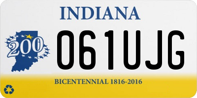 IN license plate 061UJG