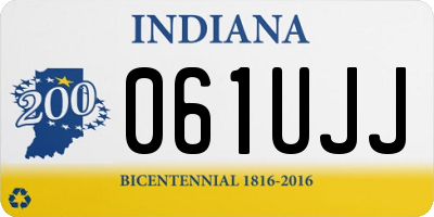 IN license plate 061UJJ