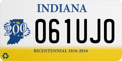 IN license plate 061UJO