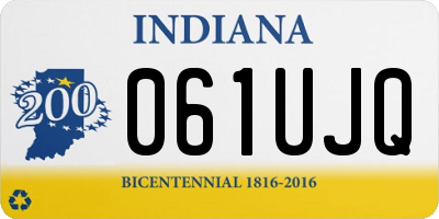 IN license plate 061UJQ
