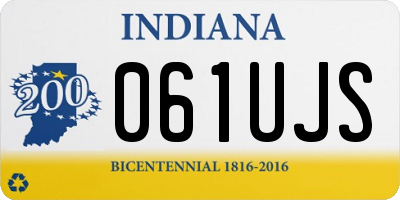 IN license plate 061UJS