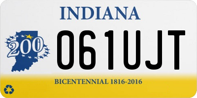 IN license plate 061UJT