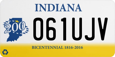 IN license plate 061UJV