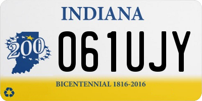 IN license plate 061UJY