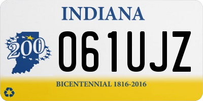 IN license plate 061UJZ