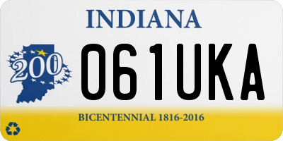 IN license plate 061UKA