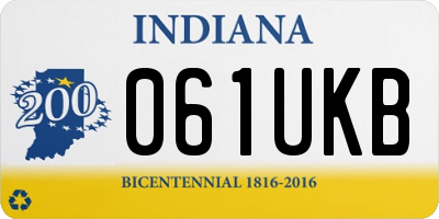 IN license plate 061UKB