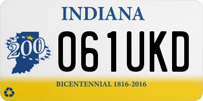 IN license plate 061UKD