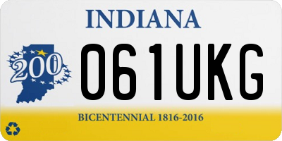 IN license plate 061UKG