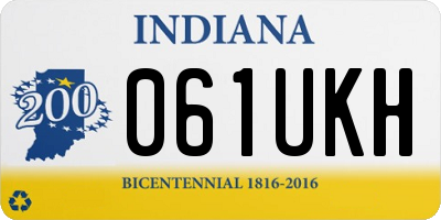 IN license plate 061UKH