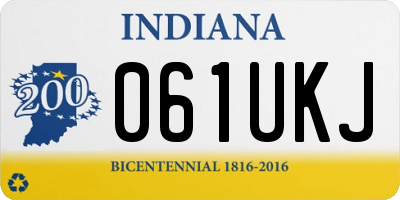 IN license plate 061UKJ