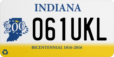 IN license plate 061UKL