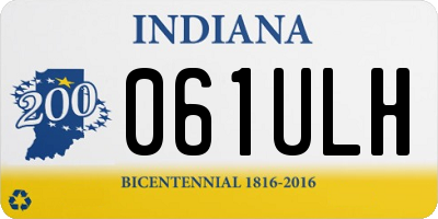 IN license plate 061ULH