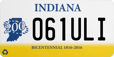 IN license plate 061ULI