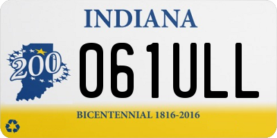 IN license plate 061ULL