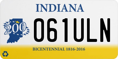 IN license plate 061ULN
