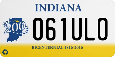 IN license plate 061ULO