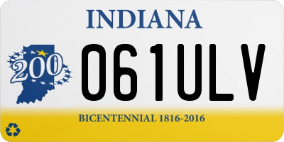 IN license plate 061ULV