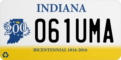 IN license plate 061UMA