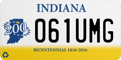 IN license plate 061UMG