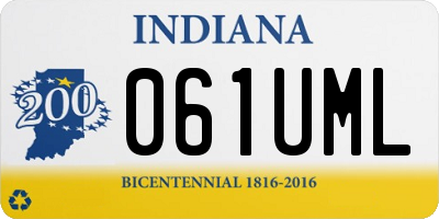 IN license plate 061UML