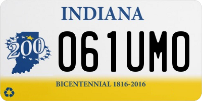 IN license plate 061UMO