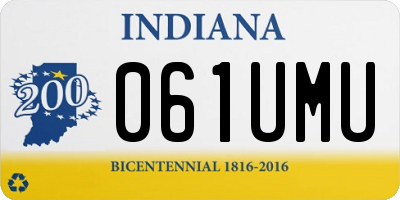 IN license plate 061UMU