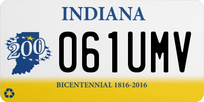 IN license plate 061UMV