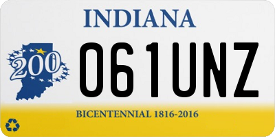 IN license plate 061UNZ