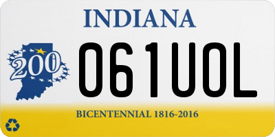 IN license plate 061UOL